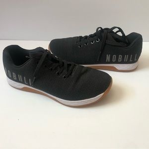 No Bull Black White Gum Women’s Trainers- size 8